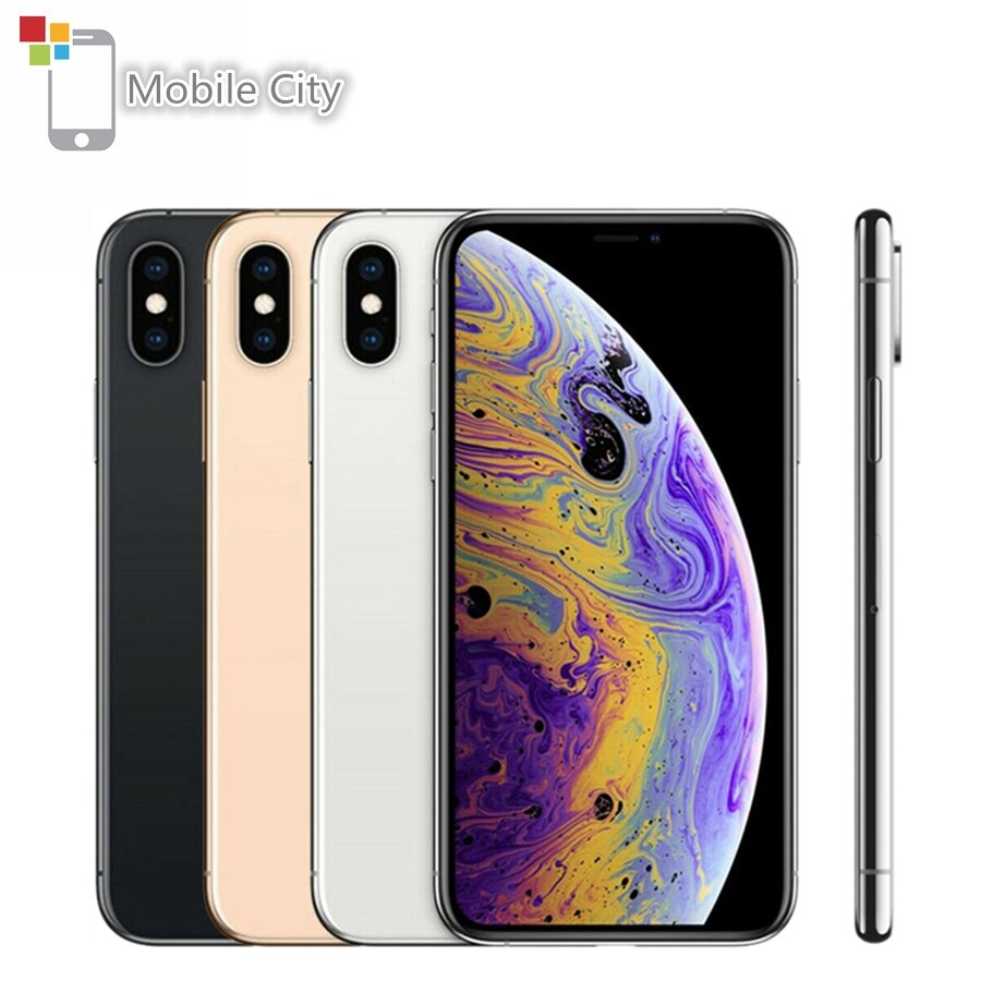 Used Apple iPhone XS Mobile Phone 5.8” A12 Bionic 4GB RAM 64GB/256GB ROM Hexa Core 12MP 4G LTE Original iOS Unlocked Cellphone
