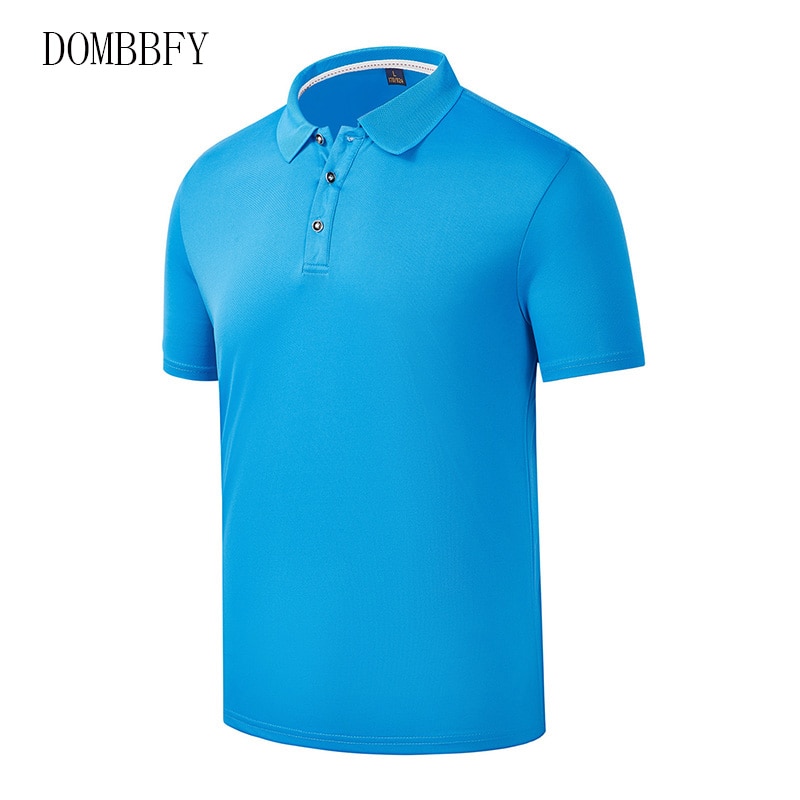Men Polo Shirt Short Sleeve Polo Shirt Solid Breathable Clothing Jerseys Summer Streetwear Casual Fashion Men Quick Dry Tops 4XL