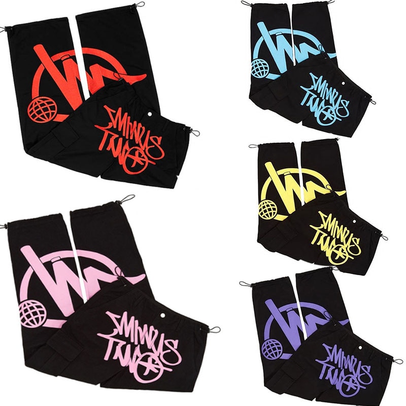 minus two cargo pants wide leg clothes goth cargos men ripped slim ropa aesthetic coreana women y2k star alt stacked baggy jeans