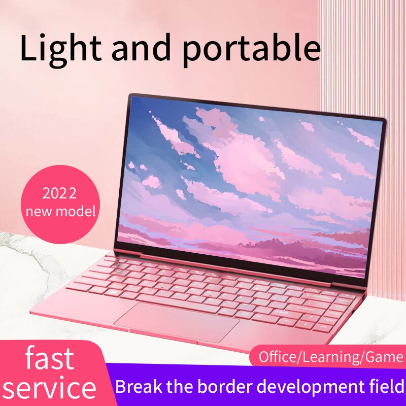 Windows 10 Laptop 14 Inch Intel Mini PC Netbook 1920*1080 Cheap PortableLaptops 128GB 256GB 512GB 1TB SSD HDMI Port Notebook