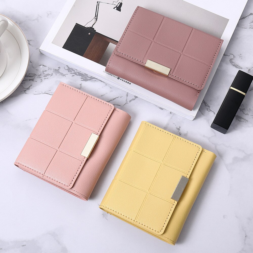 Women's Short Wallet 2023 New Fashion Coin Purse Card Holder Wallets Small Ladies Hasp Zipper Wallet Female Mini Clutch for Girl