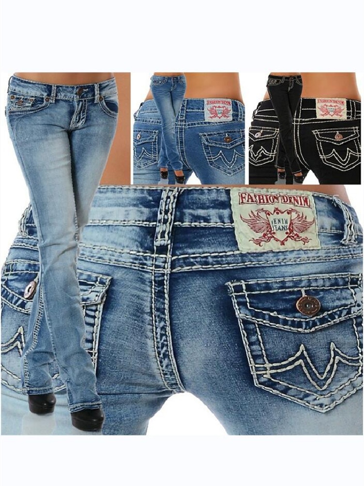 Oversize Jeans Woman Skinny Denim Pencil Jeans Women Mid Waist Pockets Casual Pants Female Elastic Women's Trousers Jeans Pants