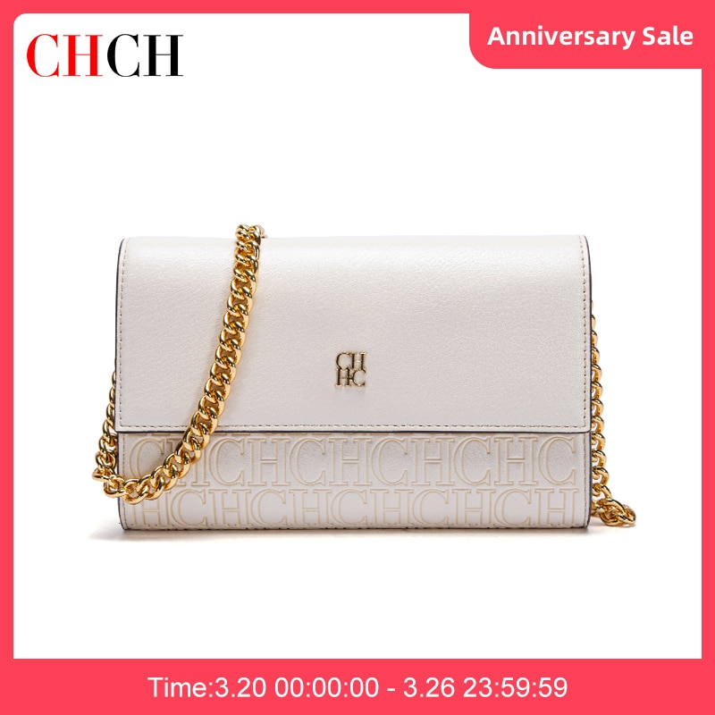CHCH 2023  Summer Brand Classic Style Fashion Party Business Elegant Square Chain PVC Square Bag Handbag Shoulder Bag Wallet