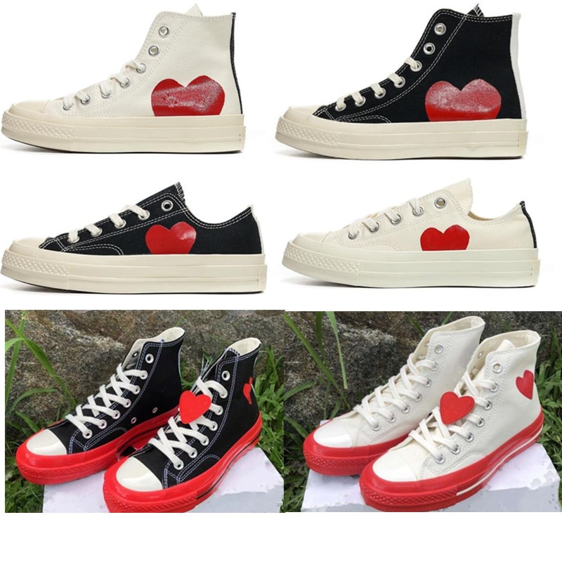 2023 Men women CDG play running canvas shoes love heart big eyes sports Sneakers chuck 70 chucks taylor all Sneaker platform