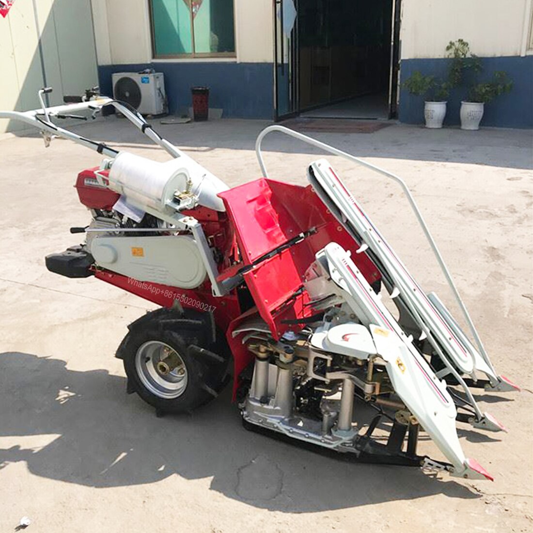 Hand push baler small diesel Tibet new automatic highland barley wheat rice harvesting and baling machine