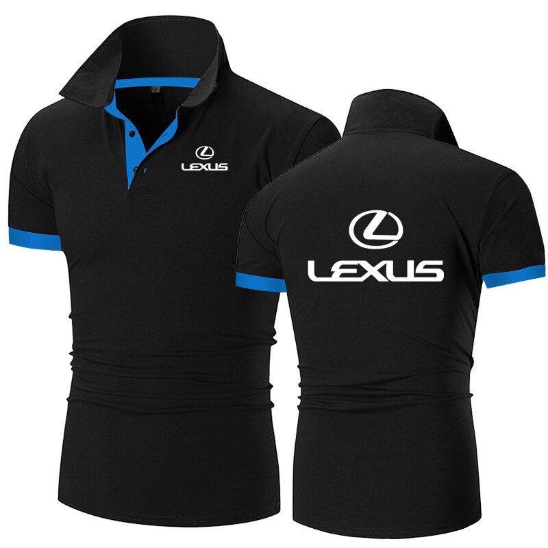 Summer Men's Polo Shirt Lexus Printing Casual High Quality Cotton Short Sleeves Man Harajuku Classic Tops Custom T-shirts