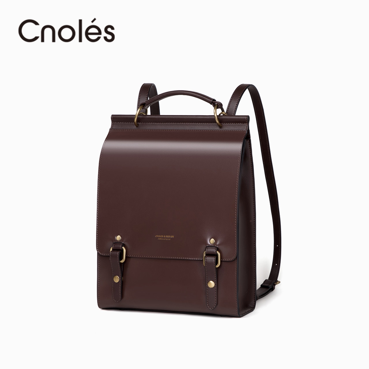 Cnoles Women Split Leather Backpacks Purse Shoulder Bags Female Vintage Travel Backpack Casual School College Book Bag For Girls