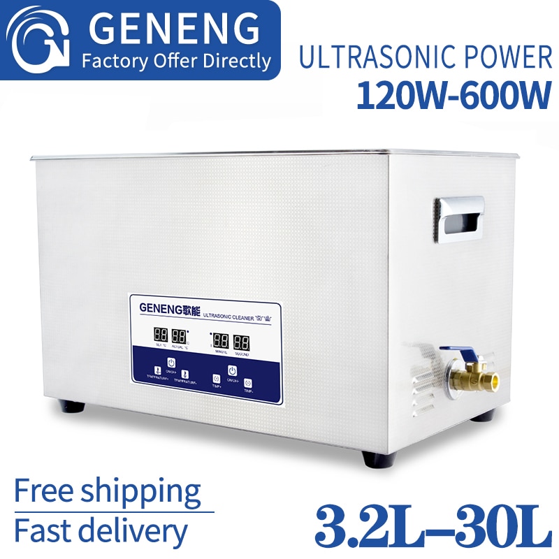Industrial ultrasonic cleaner 10L 15L 22L 30L sonic equipment laboratory metal DPF engine parts oil deultrasonic cleaner