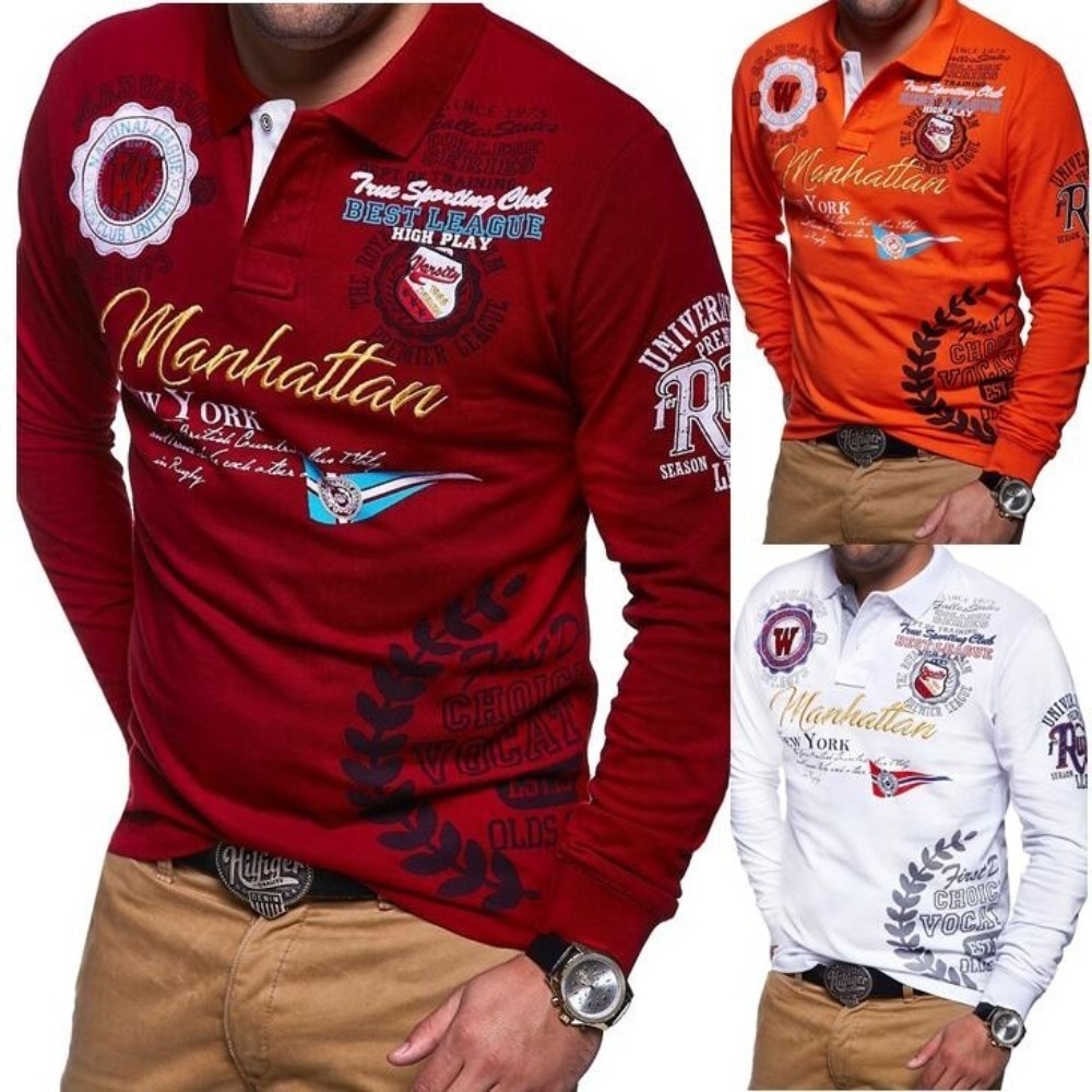 Men's Fashion Personality Cultivating Long-sleeved T-Shirt
